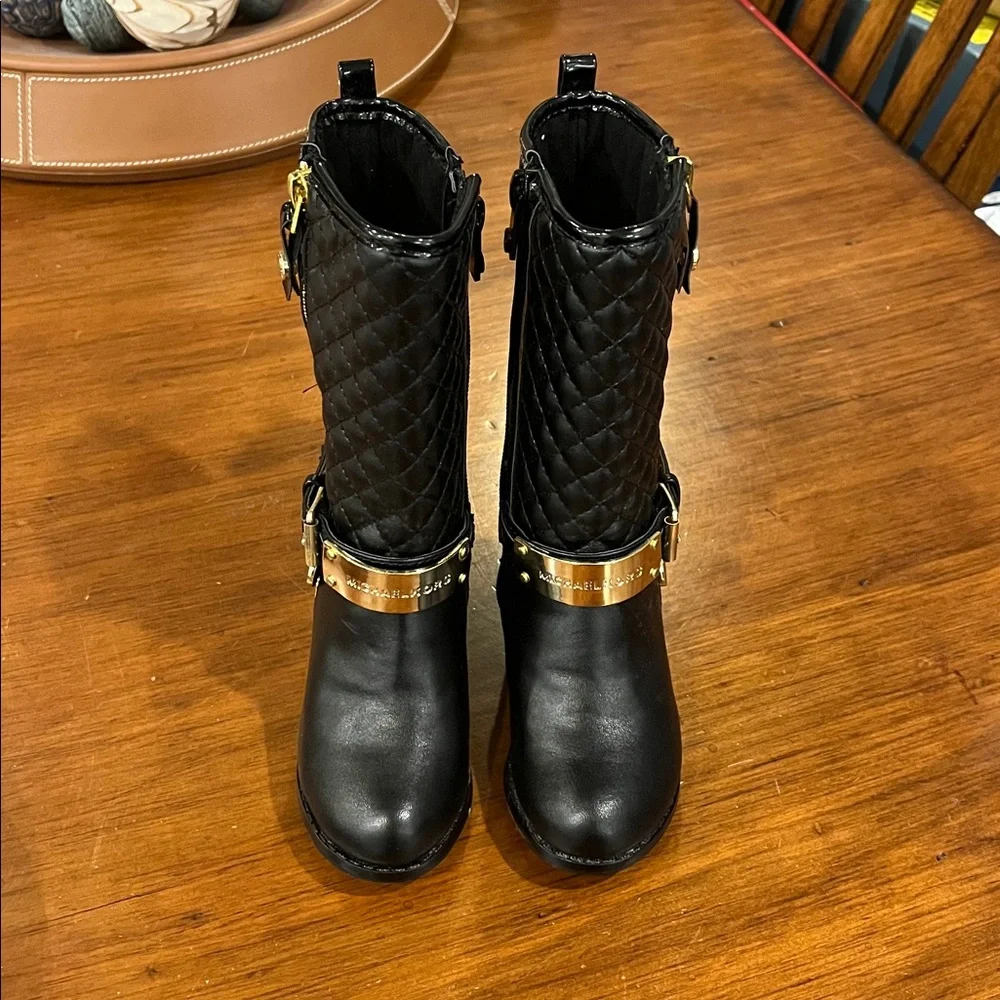 Michael Kors Kendra black Boots Shoes new Toddlers Girls Size 6